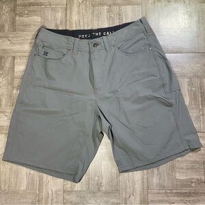 Howler Bros Waterman's Work Shorts Men’s 35 x 9" - Ripstop Double Knee Duck Grey